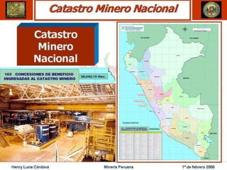 Henry Luna Córdova   Minería Peruana   1º de febrero 2008
 
