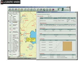 Catastro Minero Nacional
                  Catastro Minero Nacional




Henry Luna Córdova         Minería Peruana   1º de febrero 2008
 