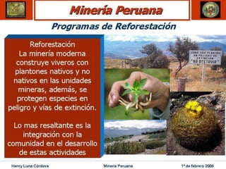 Henry Luna Córdova   Minería Peruana   1º de febrero 2008
 
