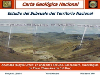 Henry Luna Córdova   Minería Peruana   1º de febrero 2008
 