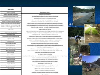 Posibles Impactos Ambientales Potenciales en la Industria MineraPosibles Impactos Ambientales Potenciales en la Industria Minera
y sus Medidas de Prevención y Mitigacióny sus Medidas de Prevención y Mitigación
Impactos Potenciales
Incremento de ruido y vibraciones
Incremento de material particulado y emisiones gaseosas
Incremento de polvo proveniente de la acumulación de relaves
Incremento de arrastre de sedimentos
Contaminación del agua superficial con combustibles, aceites y grasas
Contaminación del agua superficial por relaves (turbidez y sedimentación)
Contaminación del agua por relaves (incremento concentración metales pesados)
Contaminación del agua superficial por relaves(incremento de acidez en el agua)
Contaminación del agua subterranea por relaves (incremento de acidez y metales
pesados)
Descarga de efluentes
Generación de residuos tóxicos y metalespesados
Compactación del suelo superficial
Contaminación del suelo superficial con combustibles, aceitesy grasas
Desestabilización de taludes
Cambio del uso del suelo
Incremento de focos erosivos
Deterioro de los accesos (capa de rodadura)
Generación de material residual sólido
Contaminación del suelo con relaves
Alteración y pérdida de cobertura vegetal
Alteración y pèrdida de fauna terrestre
Migración de fauna terrestre
Alteración de hábitats acuáticos
Migración de fauna acuática
Incremento del nivel de conflictividad
Incremento de mano de obra local
Incremento de ingresos locales
Incrementosde riesgos laborales
Incremento de afectación a la salud humana
Sistema Nacional de ÁreasProtegidas
Cambio en el paisaje local
* Instalación de ventiladores interior y exterior mina
* Colaboración con los habitantes de las comunidades con obrasde carácter social
* Programa de cierre: retiro de maquinaria, rehabilitación y seguimento de areas, control de pasivos ambientales
* Creación de Fondo Ambiental
Medidas de Prevención y Mitigación
* A la salida de lasbocaminas, se adecuarán tanques o pequeñaspiscinas para tratamiento de las aguas donde se controlará el pH con cal, para su recirculación
* Programa de señalización en campamento y zonas de trabajo
* Capacitación de trabajadores: riesgos naturales, primeros auxilios, accidentesde trabajo, control ambiental, etc
* Monitoreo de lasáreas restauradas, areas de sensibilidad social, ruido, agua.
* Reunionesde trabajo y conversaciones con las autoridades y pobladores de la zona
* El sitio de almacenamiento de combustible estará rodeado de un cubeto técnicamente diseñado para el efecto, con un volumen igual o mayor al 110 % del volumen mayor a almacenarse.
* Creación de un sistema de gestión de desechos domésticos: reciclaje, pozos sépticos, rellenos sanitarios
* Capacitación de trabajadores: riesgos naturales, primeros auxilios, accidentesde trabajo, control ambiental, etc
* Dotación de equipos de protección personal, botiquin, extintores, chequeos médicospara los trabajadores
* Prohibir el desplazamiento de los vehículos por los lugares donde este ubicada la cobertura vegetal y el suelo orgánico
* El sitio de almacenamiento de combustibles, aceitesy grasas, dispondrá de una superficie impermeable, para evitar la contaminación del suelo
* Prohibida la extracción y tala de especies vegetales existentes, de forma innecesaria
* Relizar un programa de revegetación en las zonasutilizadas
* Los efluentesresidualeslíquidos(solucionesdesgastadas de cianuro) serán neutralizados piscinas reservorio de solución,
para el tratamiento se emplea el método de adición de peróxido de hidrógeno, ácido clorhídrico y sulfato de cobre.
* No verter en losdrenajes ningún tipo de desechos, que puedan alterar la composición de susaguas (combustibles, grasas, aceites, basura, entre otros).
* Prohibición de captura intencional de animales que habiten en la zona
* Instalación de una ducha alcalina, a la salida del extractor la cual hace el rol de neutralización de los gases
* Los vapores producidosen la calcinación y fundición son controlados mediante el empleo de muflasy hornostécnicamente diseñados
* Para la protección de la calidad del agua de los drenajes se adecuarán relaveras impermeabilizadas para la precipitación de lossólidos en suspensión
* Construcción de cunetas de drenaje (de hormigón simple) para evitar el paso de lasaguas de escorrentía superficial por los relaves.
* Utilización de filtros de carbón activado en la maquinaria y equiposque realizan combustión interna, para retener los productos de dicha combustión
* Para evitar emisiones gaseosasde ácido cianhídrico, resultantes del proceso de cianuración serán controladas con la aplicación de hidróxido de calcio (cal)
* Los gases nitrosos (NOy NO2), sumamente tóxicos, que se desprenden en la refinación del DORE, son controlados
mediante la ejecución del ataque ácido en una construcción tipo sorbona , en cuyo extremo superior está colocado un extractor de aire (venterol).
* Ajuste de elementos desgastados o desajustados en los motores de la maquinaria para evitar emision de gases
* Dotación de orejeras de goma a los operadores y sus ayudantes de maquinarias de operación
* Mantenimiento y calibración trimestral de las maquinariasy dispocición de dispositivo para atenuar el ruido
* Monitoreo semestral de los nivelesde ruido, utilizando un sonómetro con precisión de máso menos 2 decibeles
* Mantenimiento de Accesos y de Infraestructura
 