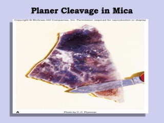 Planer Cleavage in Mica
 