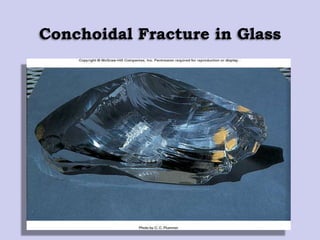 Conchoidal Fracture in Glass
 