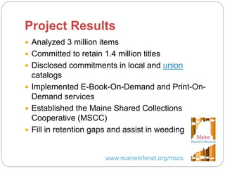 MSCC Minerva Users Council Presentation