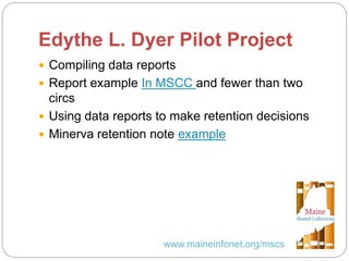 MSCC Minerva Users Council Presentation
