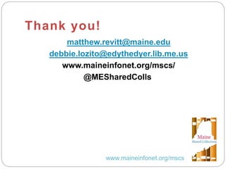 MSCC Minerva Users Council Presentation