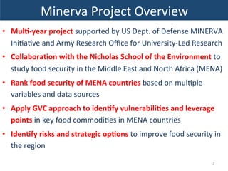 •  Mul$-­‐year	
  project	
  supported	
  by	
  US	
  Dept.	
  of	
  Defense	
  MINERVA	
  
Ini?a?ve	
  and	
  Army	
  Res...