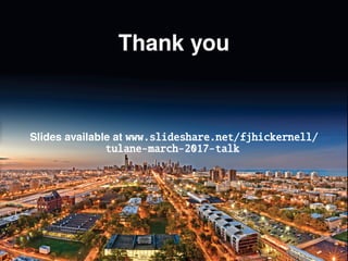 Introduction IID Monte Carlo Low Discrepancy Bayesian Cubature Summary References
Think Like Amy Sue or Sarah Ann
Combining ideas from applied mathematics and statistics or statistics and
applied mathematics often leads to a better solution of your problem.
The cubature error may be represented as a trio identity, product of three
quantities (H., 2017+; Meng, 2017+) Look here and here :
the size of the function,
the quality of the sampling sites (design), and
the confounding, which is typically of order one.
Automatically tuning the parameters in your algorithm to obtain the desired
accuracy at modest cost is interesting and challenging (H. et al., 2013; H. and
Jiménez Rugama, 2016; Jiang, 2016; Jiménez Rugama and H., 2016; H. et al.,
2017+).
16/23
 