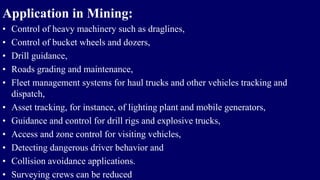 gps system and application in mining | PPTX