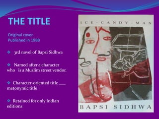  Afterwards she graduated from Kinnaird College, Lahore.The Author: credentialsAn active social worker with great concern for the women aroundPart of women’s delegation to Iran and Turkey in 1970Volunteer  for many social work organizationsSidhwa started writing in the 1970s when she was inspired by the story of a young girl who ran away from home and was killed by her husband in the Hindukush mountains. This story was published in the form of her 2nd novel: the Bride.Currently she is teaching at the University of Texas, Houston.