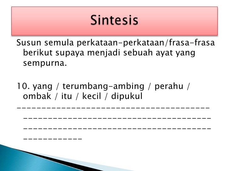 Contoh soalan aras taksonomi bloom