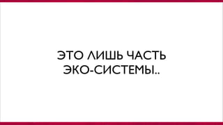 ЭТО ЛИШЬ ЧАСТЬ
ЭКО-СИСТЕМЫ..
 