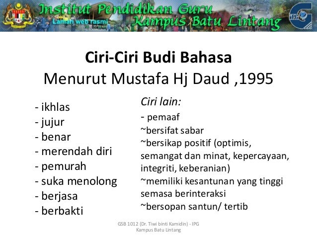 Doc Konsep Budi Bahasa Steve Hanafi Academia Edu