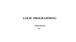 Comprehensive Introduction to Logic Programming and Prolog Fundamentals ...