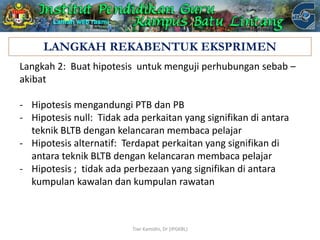 Pengenalan rekabentuk penyelidikan pendidikan