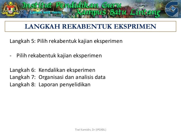 Pengenalan rekabentuk penyelidikan pendidikan