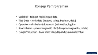 Konsep Pemrograman dan dasar hingga paradigma.pptx