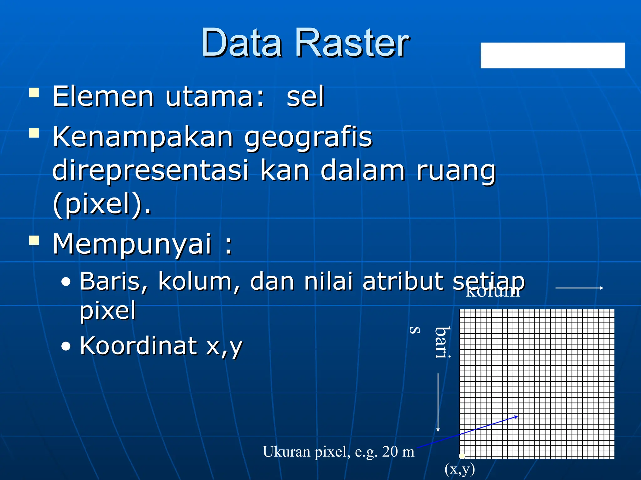 Minggu ke-4_Pengembangan Data SIG pemetaan | PPT