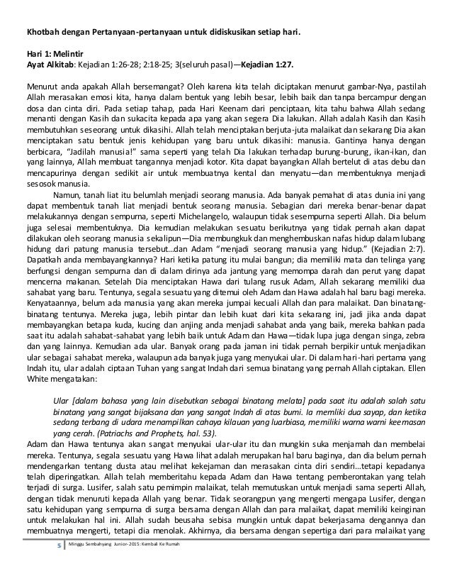 Minggu sembahyang junior