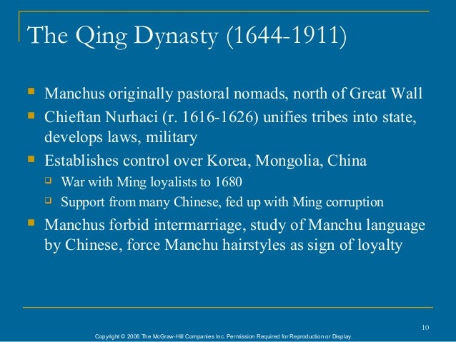 10 the qing dynasty