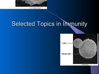 Selected Topics in ImmunitySelected Topics in Immunity
 