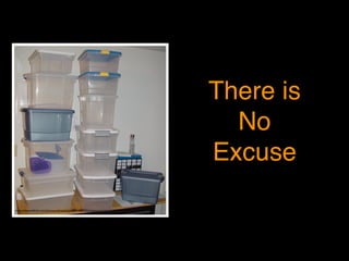 There is!
No!
Excuse
http://www.ﬂickr.com/photos/skrewtape/859188957/in/photostream/
 