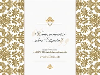 MEUS CONTATOS DIRETOS
(61) 9257-6173 | silvia@silviaseabra.com.br
__
www.silviaseabra.com.br
 