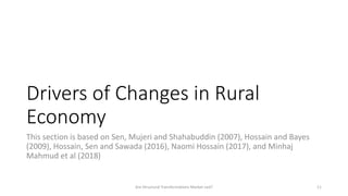Structural Transformation in Rural Bangladesh: Is it Market Led?