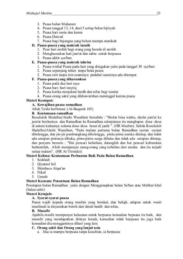 Mukhtasar Minhajul Muslim