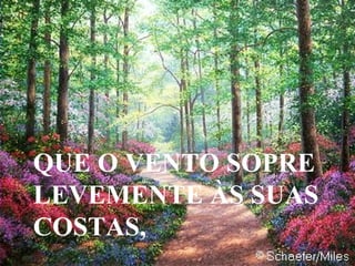QUE O VENTO SOPRE LEVEMENTE ÀS SUAS COSTAS, 