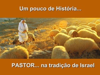 Um pouco de História... PASTOR... na tradição de Israel 