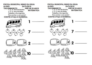 MINHAS ATIVIDADES MES 10 COM ARTES