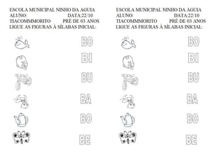 MINHAS ATIVIDADES MES 10 COM ARTES