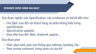 Evidence trong software testing | PDF