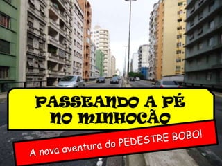 PASSEANDO A PÉ  NO MINHOCÃO A nova aventura do PEDESTRE BOBO! 