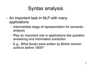 Introduction to natural language processing | PDF
