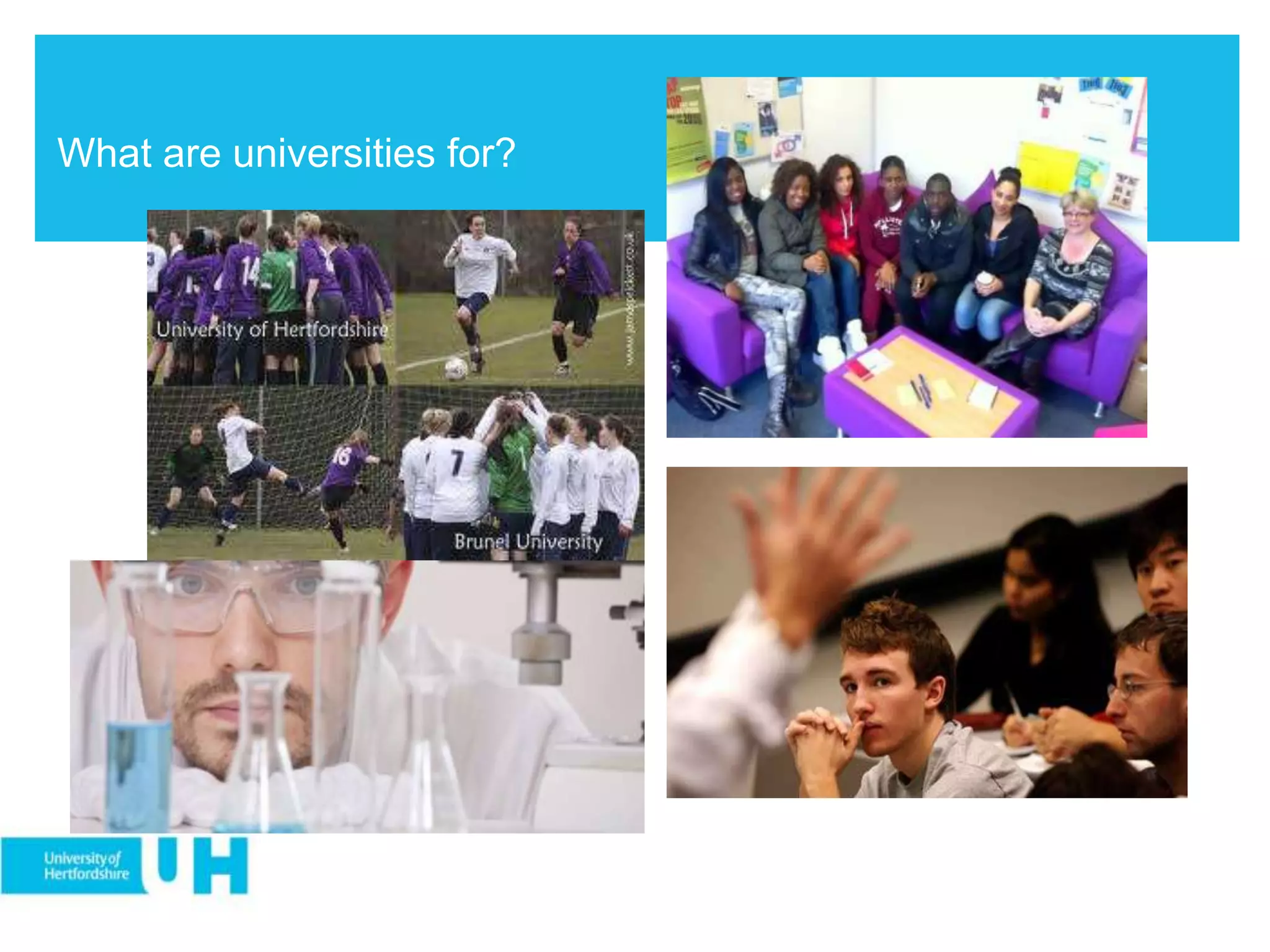 What are universities for?
 