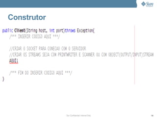 Construtor




             Sun Confidential: Internal Only   106
 