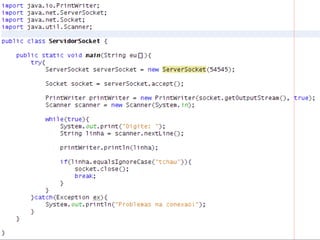 Servidor em Java




              Sun Confidential: Internal Only   55
 