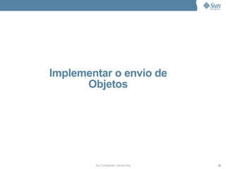 Implementar o envio de
      Objetos




        Sun Confidential: Internal Only   83
 