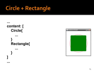 ...
content: [
    Circle{
      ...
    }
    Rectangle{
      ...
    }
]
...
                 65
 