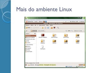 Mais do ambiente Linux
 