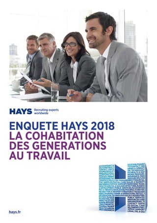 ENQUETE HAYS 2018
LA COHABITATION
DES GENERATIONS
AU TRAVAIL
hays.fr
 