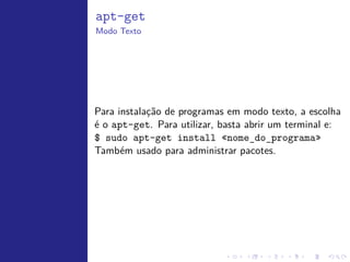 Modos de instala¸˜o
                ca
 