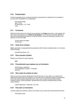 Mini Manual De Visual Basic Para Excel