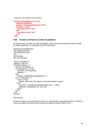 Mini Manual De Visual Basic Para Excel