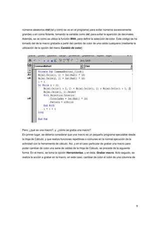 Mini Manual De Visual Basic Para Excel