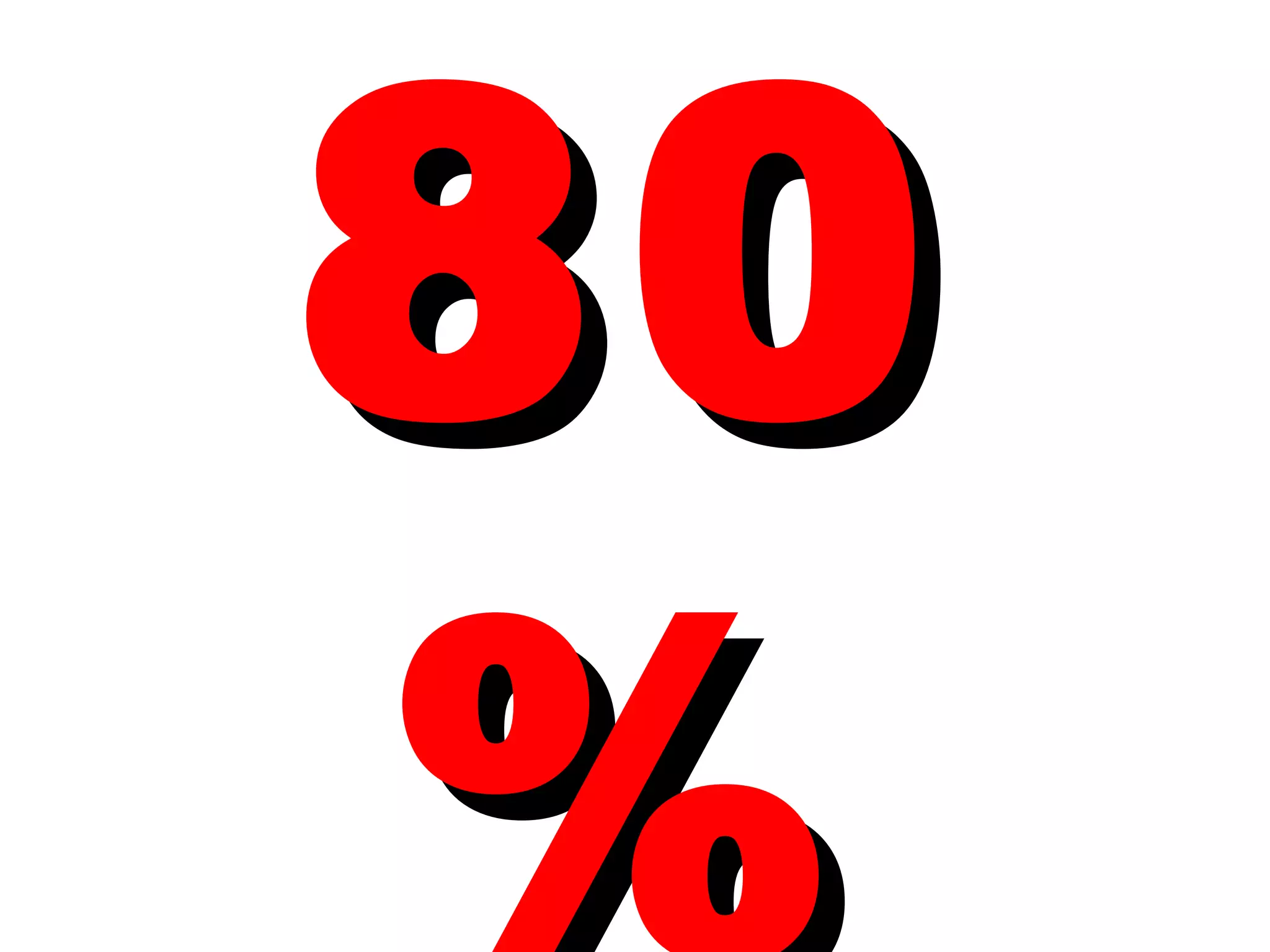 80% 