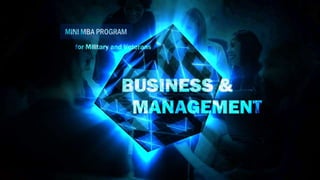 Mini-MBA in Business Management for Military and Veterans, Sign Up for This 5 Days Program Online By Tonex