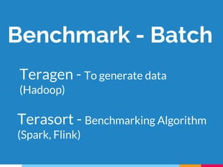 Apache Flink vs Apache Spark - Reproducible experiments on cloud. | PDF